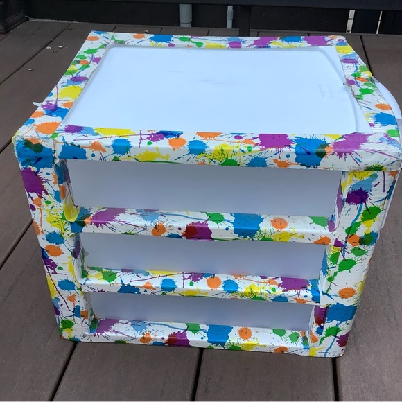 3 Drawer Organizer-Paint Spot Design - Picture 3 of 6